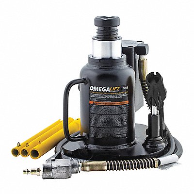 OMEGALIFT 18209 Bottle Jack Air Act Low Profile 20 tons