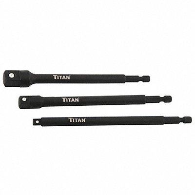 TITAN 12086 Long Socket Adaptor Set 6 3 pcs.