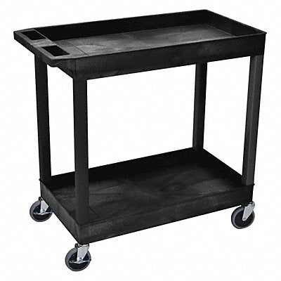 LUXOR EC11B High Capacity (2)Tub Shelves Cart
