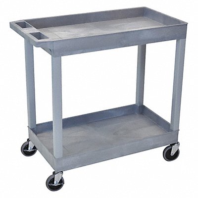 LUXOR EC11G High Capacity (2)Tub Shelves Cart
