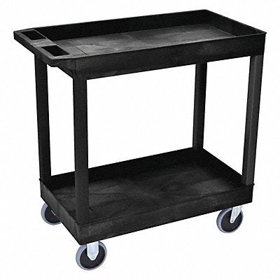 LUXOR EC11HDB High Capacity (2)Tub Shelves Cart