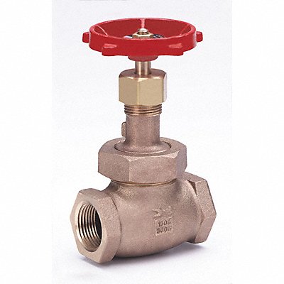 MILWAUKEE VALVE 590T34 Globe Valve 3/4 Bronze FNPT 300 psi