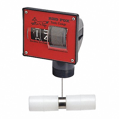 HUSKY 7665 Red Fox Tank Gauge 2 NPT