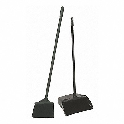 GRAINGER 59JM32 Lobby Broom and Dust Pan 31 in Handle L
