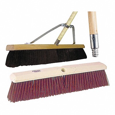 TOUGH GUY 59JM45 Push Broom 60 in Handle L 18 in Face