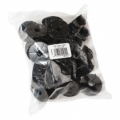 SEYMOUR MIDWEST RAKE SA30048 End Caps Polypropylene 3/8 Dia PK24
