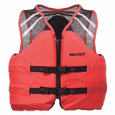 KENT SAFETY 15060000000000 Life Jacket 2XL 15.5lb Foam Orange