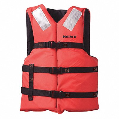 KENT SAFETY 15000000000000 Life Jacket Adult UNIV 15.5lb Foam OR