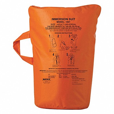 KENT SAFETY 15430000000000 Immersion Suit Repl Bag OR 15.5lb Buoy