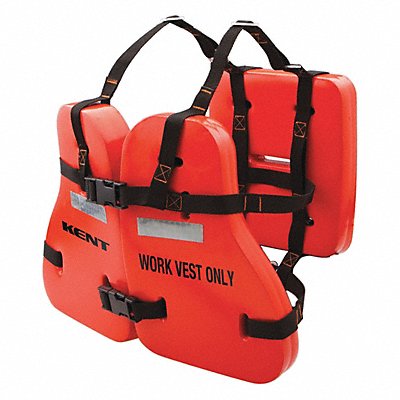 KENT SAFETY 15120000000000 Life Jacket Adult UNIV 17.5lb Foam OR