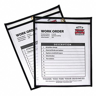 C-LINE PRODUCTS 46911 Shop Ticket Holders 8 1/2 W 11 L PK25