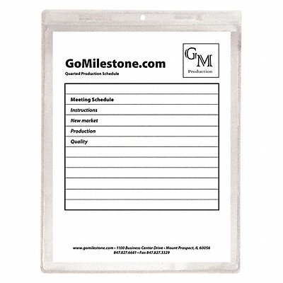 C-LINE PRODUCTS 80912 Shop Ticket Holder Clear 9 x 12 PK50