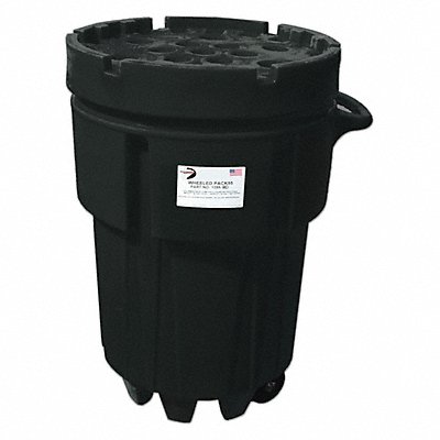 BLACK DIAMOND ECO SOLUTIONS 1299BD Overpack Drum Black 0.25in