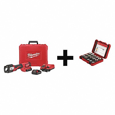 MILWAUKEE 2679224916KITA Battery Operated Crimping Tool Kit 18.0V