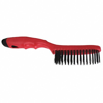 WARNER 3410486 Wire Brush Steel Shoe Handle 10.25 PK8