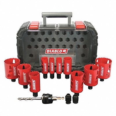 DIABLO DHS14SGP Holesaw Set General Purpose 14 pcs.