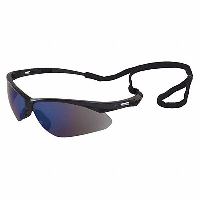 ERB SAFETY 15332 Safety Glasses Black Frame Blue Mirror