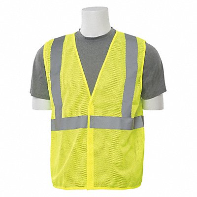 ERB SAFETY 61429 Safety Vest Economy Hi-Viz Lime 3XL