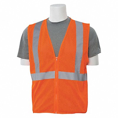 ERB SAFETY 61454 Safety Vest Economy Hi-Viz Orange L