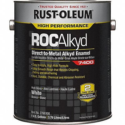 RUST-OLEUM 2766402 H7153 7400 Alkyd Enamel High Gloss White 1 gal
