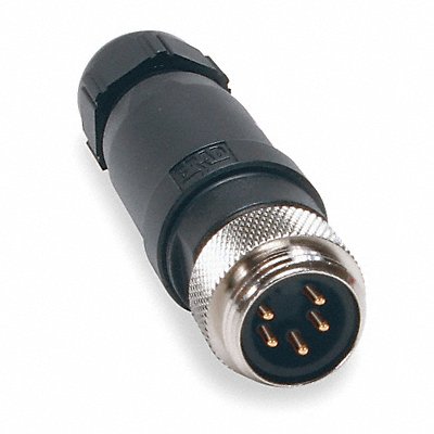 BRAD HARRISON 1A500634 External Thread Connector 5 Male 16 AWG