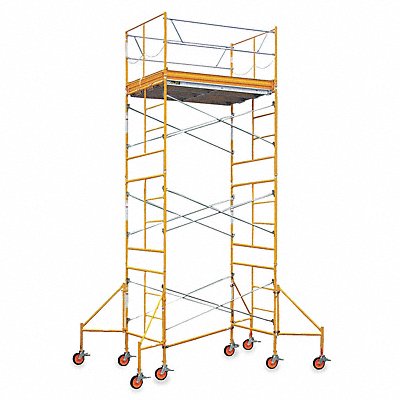 BIL-JAX 6004C7X20RT Scaffold Tower 22 ft H Steel/Alum/Wood