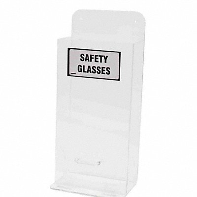 BRADY MVSD Prot Eyewear Disp Stk Clr Acryl Wall Mtg
