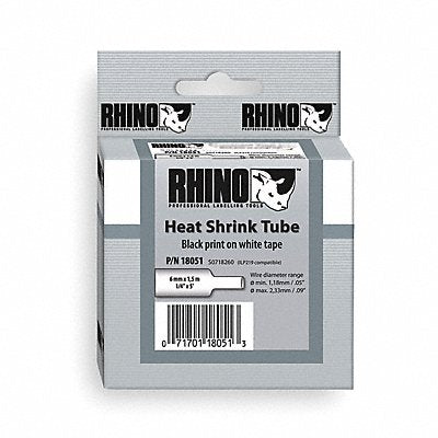 DYMO 18051 Heat Shrink Tube Label Polyolefin