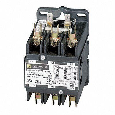 SQUARE D 8910DPA93V06 H2646 Definite Purpose Contactor 440/480VAC 3P 90A