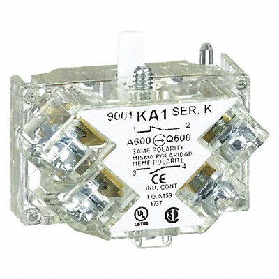 SCHNEIDER ELECTRIC 9001KA1 Contact Block Clear 1NO/1NC 30 mm