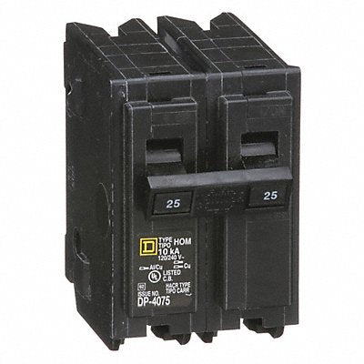 SQUARE D HOM225 Circuit Breaker 25A Plug In 120/240V 2P