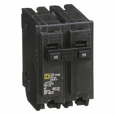 SQUARE D HOM235 Circuit Breaker 35A Plug In 120/240V 2P