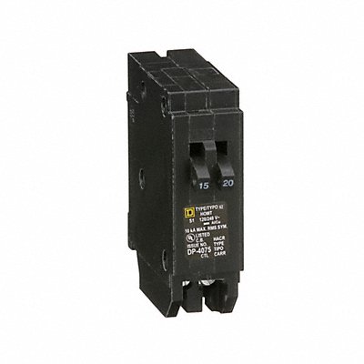 SQUARE D HOMT1520 Circuit Breaker 15/20A 120/240V 1P