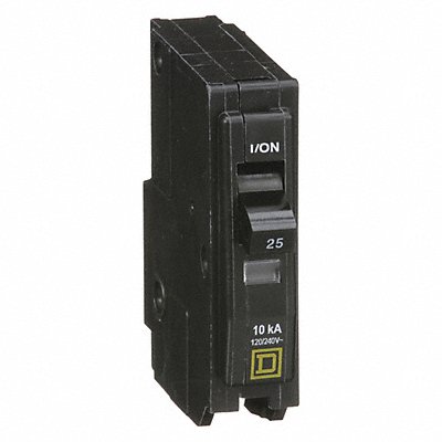 SQUARE D QO125 Circuit Breaker 25A Plug In 120/240V 1P
