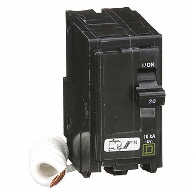 SQUARE D QO220SWN Circuit Breaker 20A Plug In 120V 2P