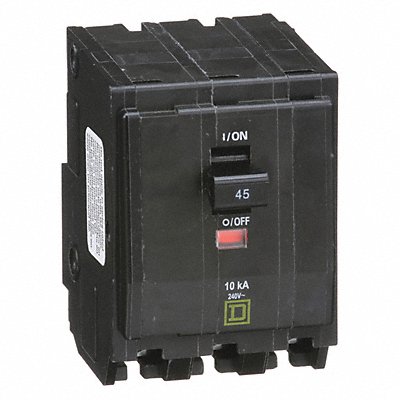 SQUARE D QO345 Circuit Breaker 45A Plug In 120/240V 3P