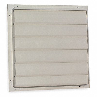 DAYTON 5C212 Fan Shutter 16 In Beige Fiberglass