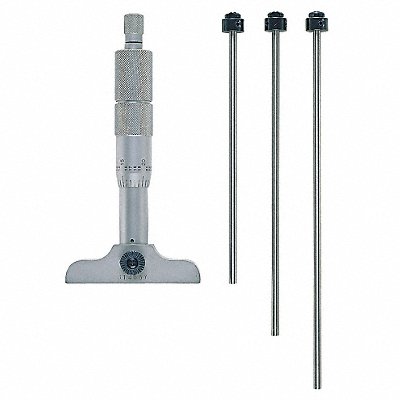 MITUTOYO 129127 Depth Micrometer 0 to 4 In