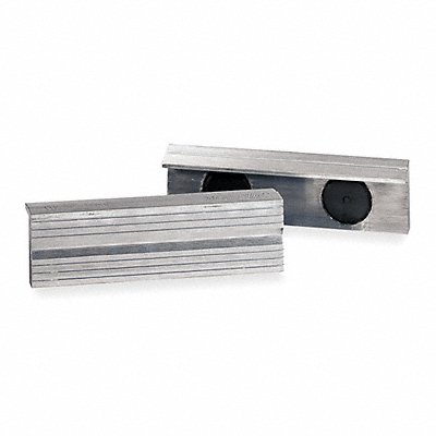 WILTON A45 Magnetic Jaw Cap 4 1/2 In Alum PK2