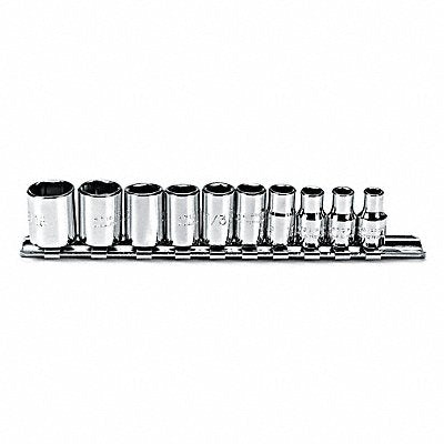 PROTO J47106 Socket Set Chrome 3/16 to 9/16 SAE