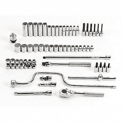 PROTO J52228 Socket Wrench Set Metric 3/8 Dr 57 pc
