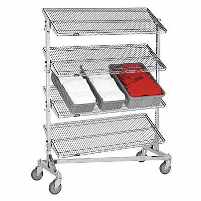 GRAINGER NT2448R Nesting Wire Cart 24 in W 48 in L