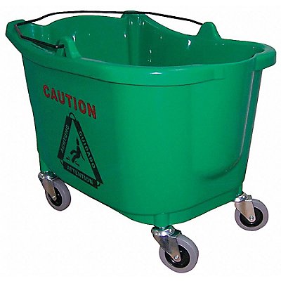 GRAINGER 5CJJ3 D8083 Mop Bucket Green 8 3/4 gal