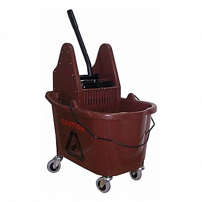 GRAINGER 5CJK4 D8085 Mop Bucket and Wringer Brown 8 3/4 gal