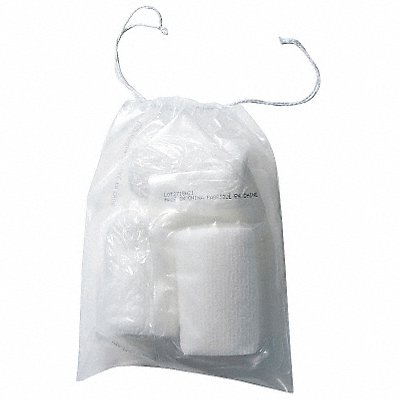 GRAINGER 5CPE3 Reclosable Poly Bag Drawstring PK2000