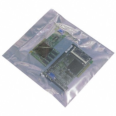 GRAINGER 5CXN8 Reclosable Bag ESD LDPE Zipper PK3000