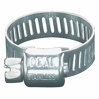 GRAINGER 62M10 Worm Gear Hose Clamp 5/16 W 1/2 ID PK10