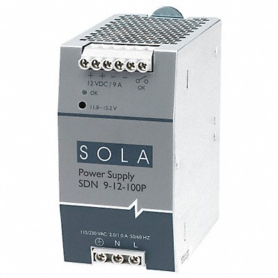 SOLAHD SDN912100P DC Power Supply 12VDC 9A 60Hz