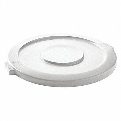 GRAINGER 5DMX1 D5923 Garbage Can Top Flat Snap-On Closure White