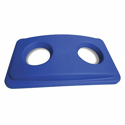 TOUGH GUY 5DMY7 Recycling Top Plastic Blue